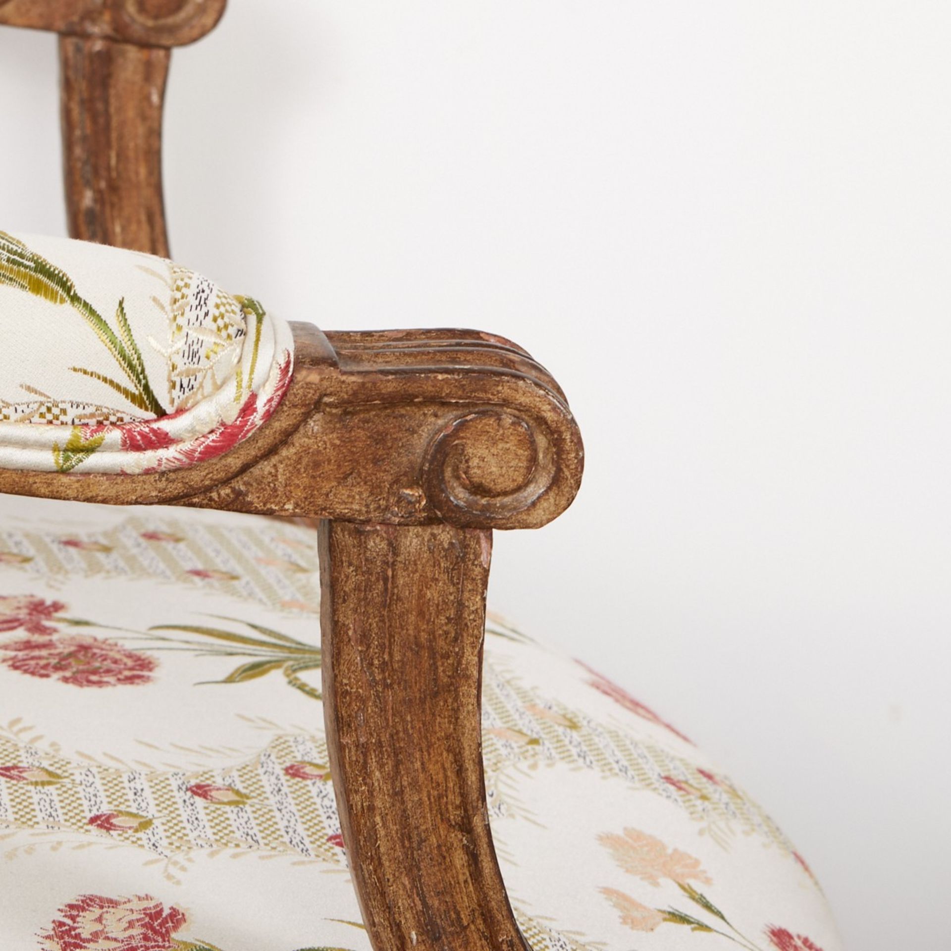 Pair French Parlor Armchairs - Image 7 of 8