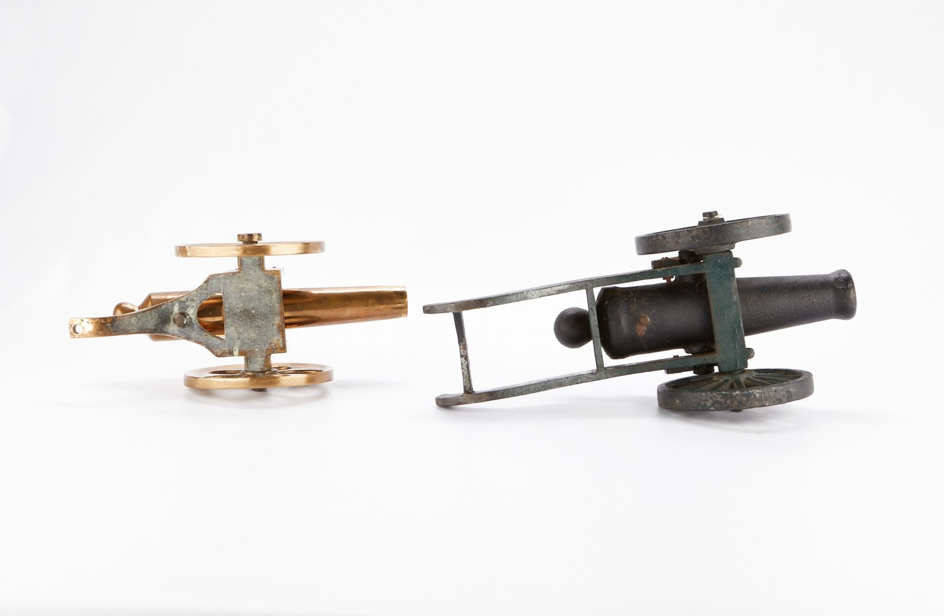 Grp: 2 Brass and Iron Signal Cannons - Bild 7 aus 7