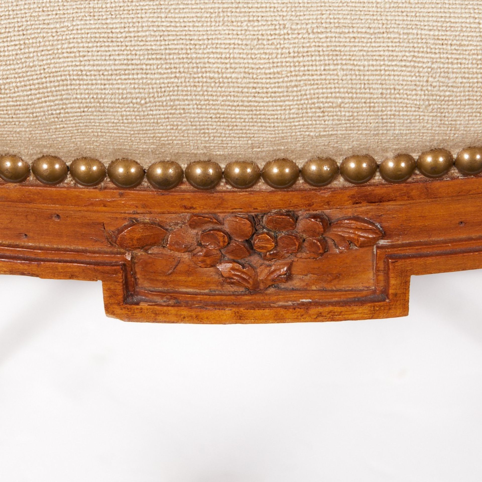 Pr French Side Chairs w/ Floral Decoration - Image 8 of 10
