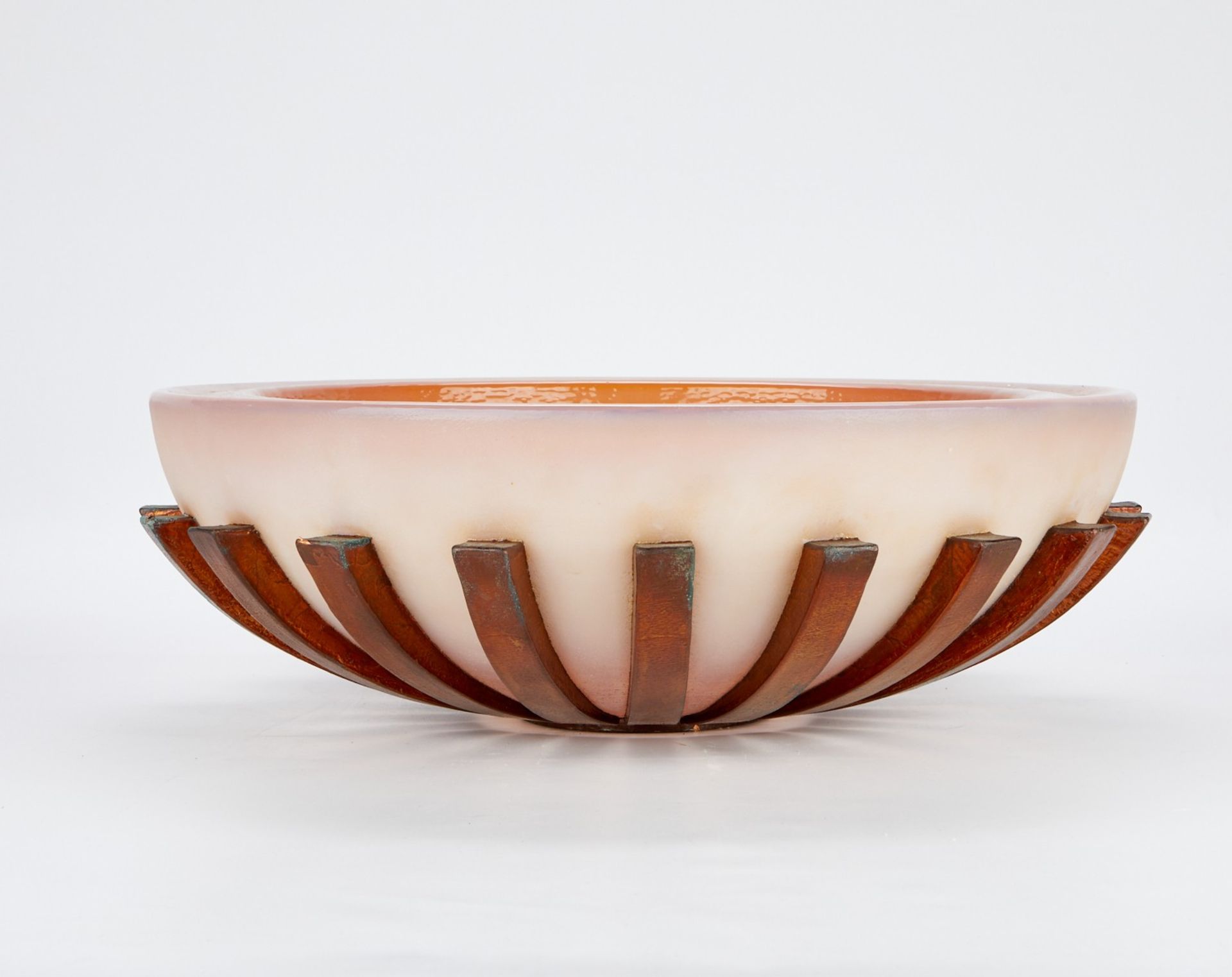 George Bucquet Round Art Glass Bowl - Bild 4 aus 9