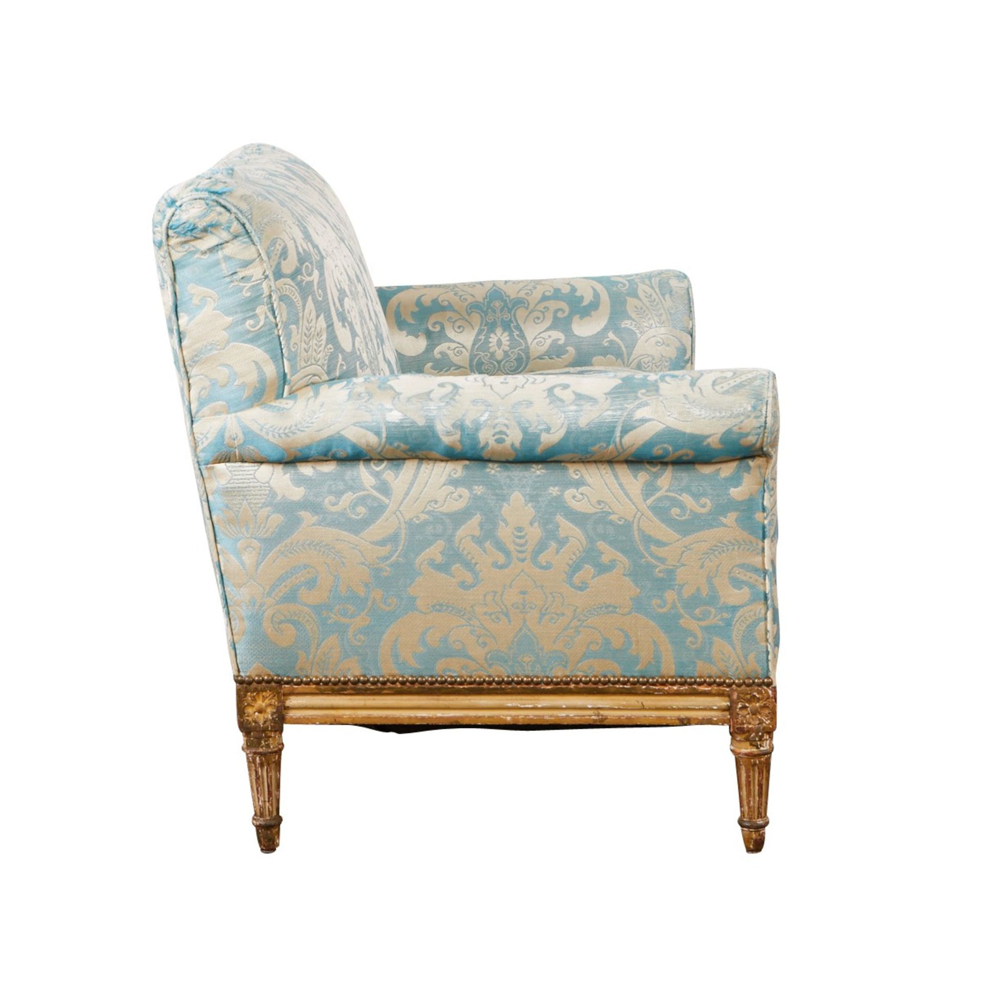 French Upholstered Giltwood Loveseat or Settee - Image 3 of 13