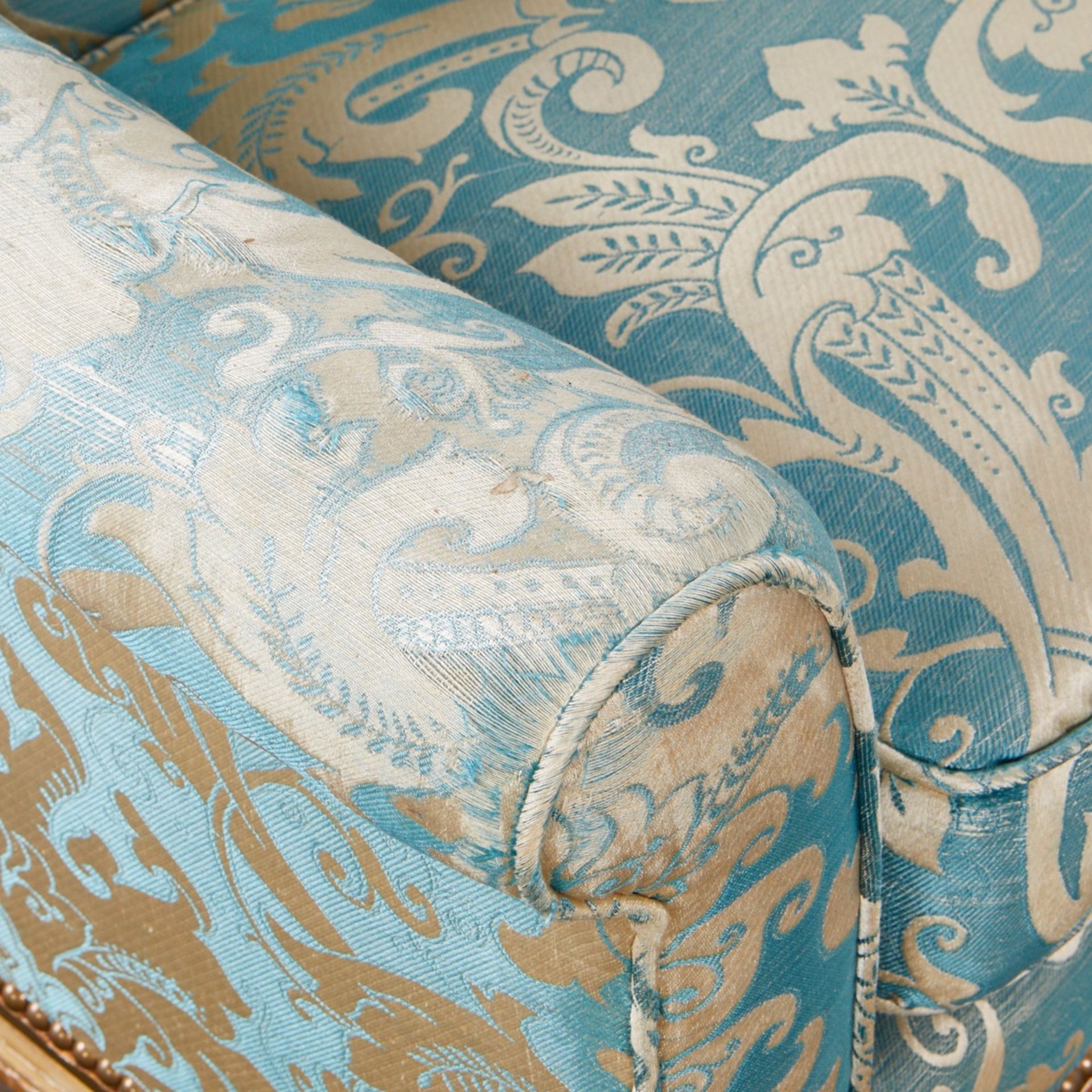 French Upholstered Giltwood Loveseat or Settee - Image 2 of 13