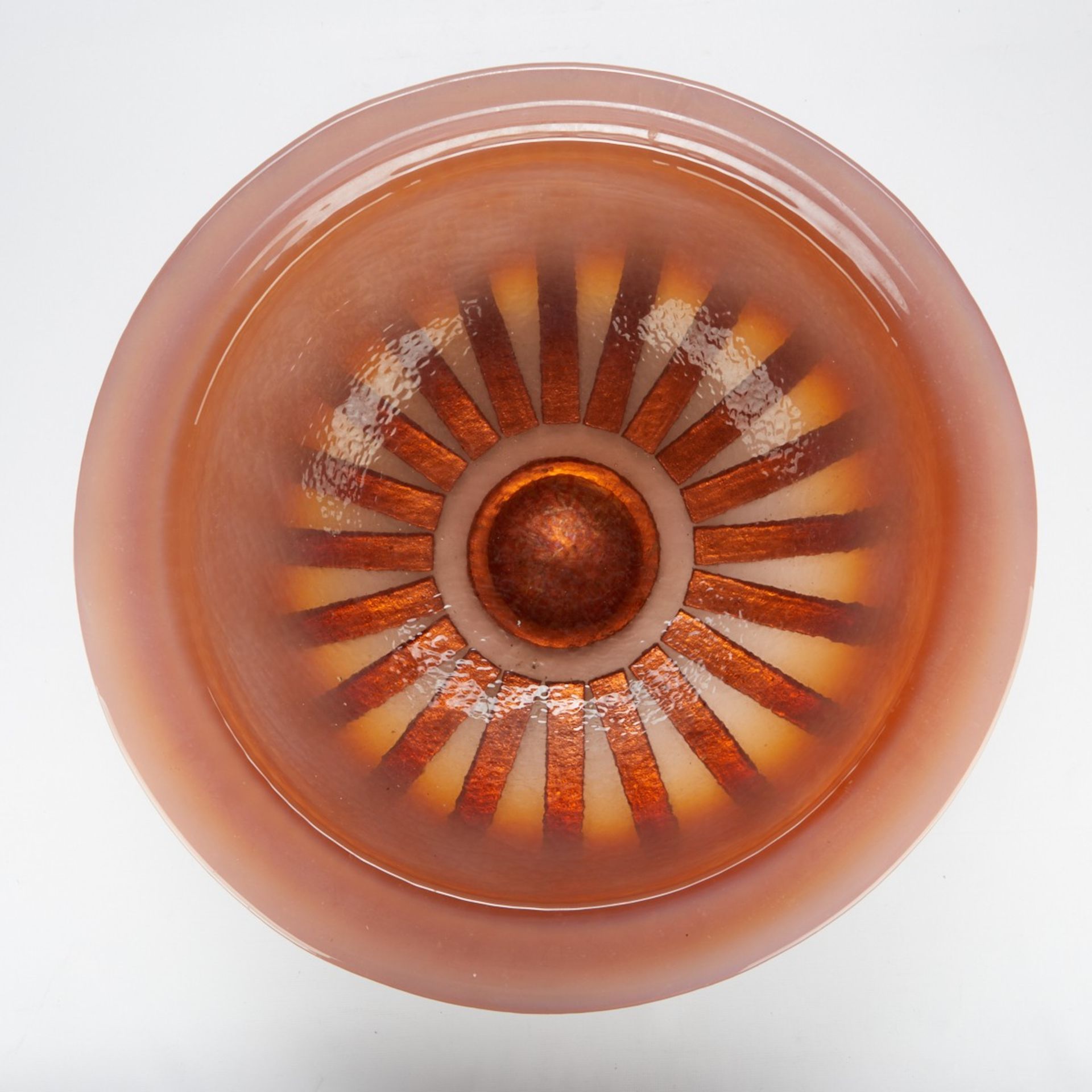 George Bucquet Round Art Glass Bowl - Bild 6 aus 9