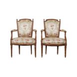 Pair French Parlor Armchairs