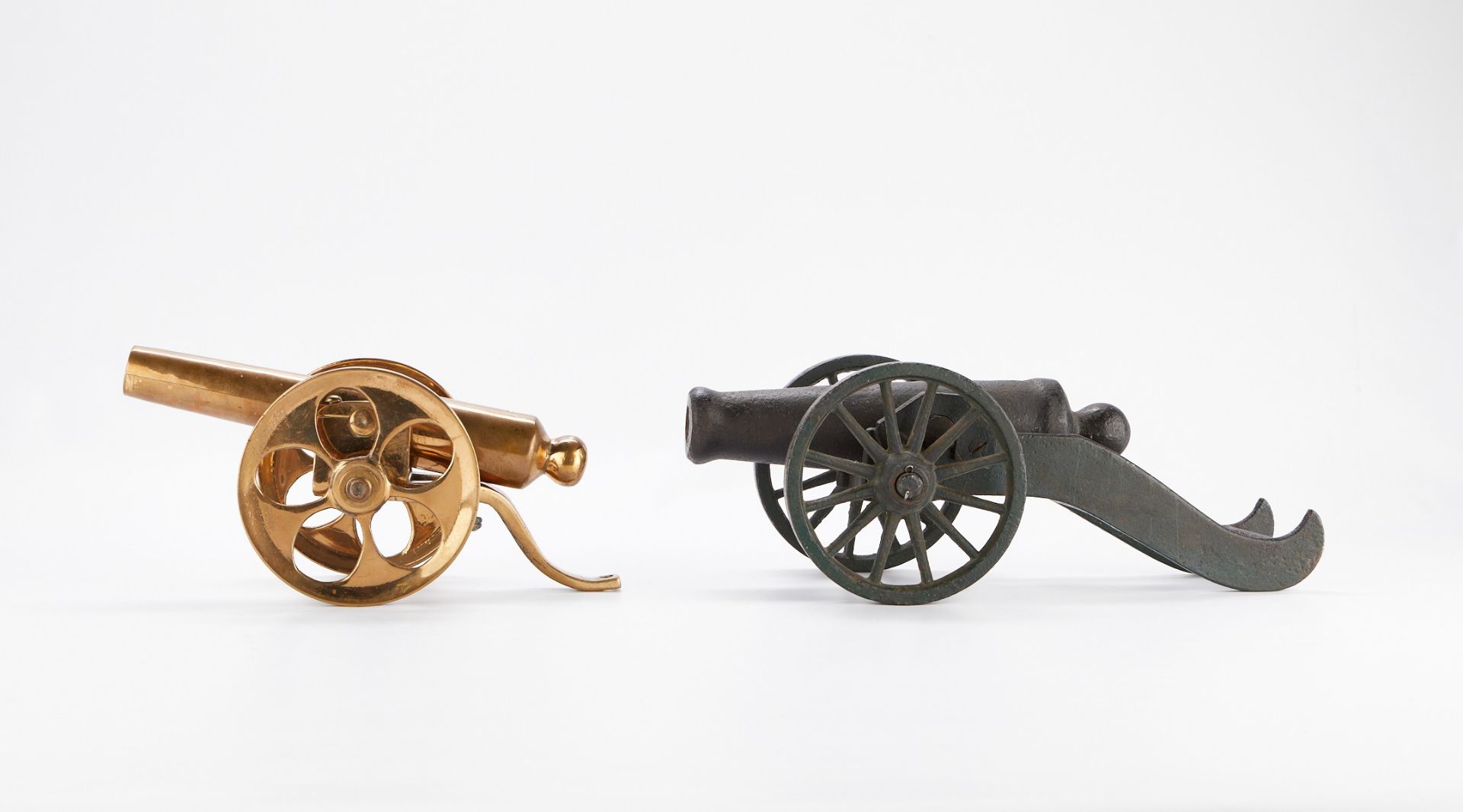 Grp: 2 Brass and Iron Signal Cannons - Bild 2 aus 7