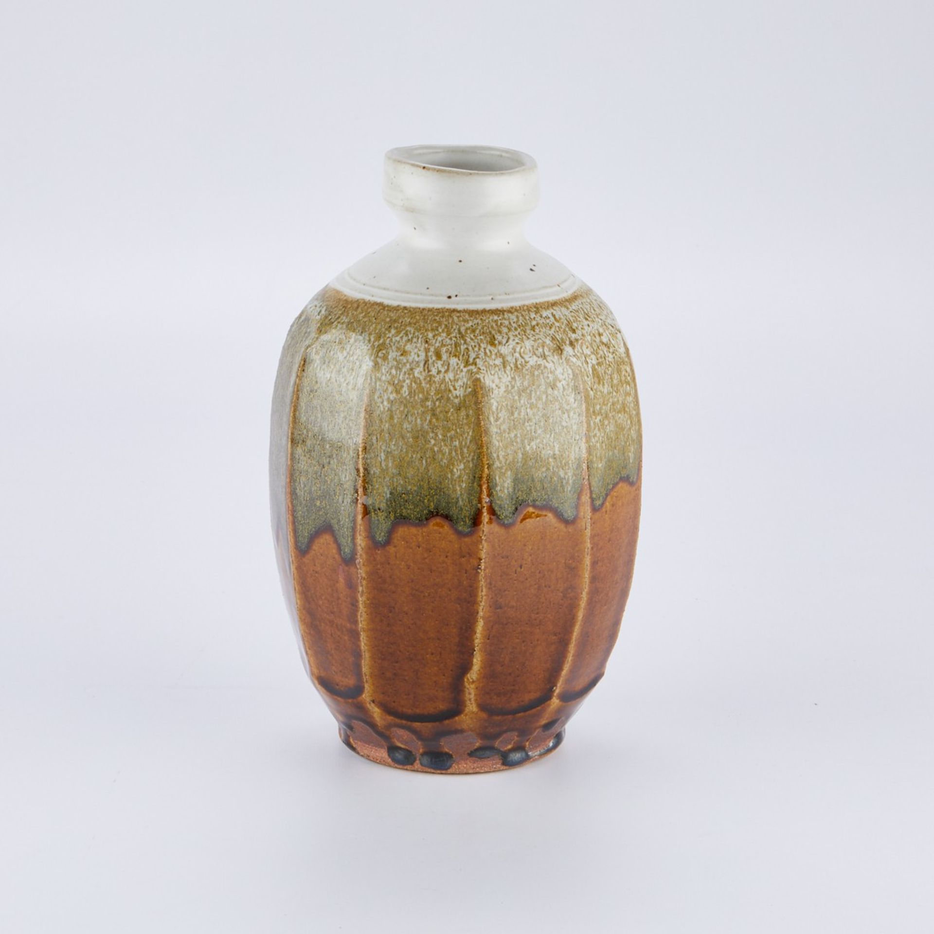 Warren MacKenzie Fluted Vase - Double Stamped - Bild 3 aus 7