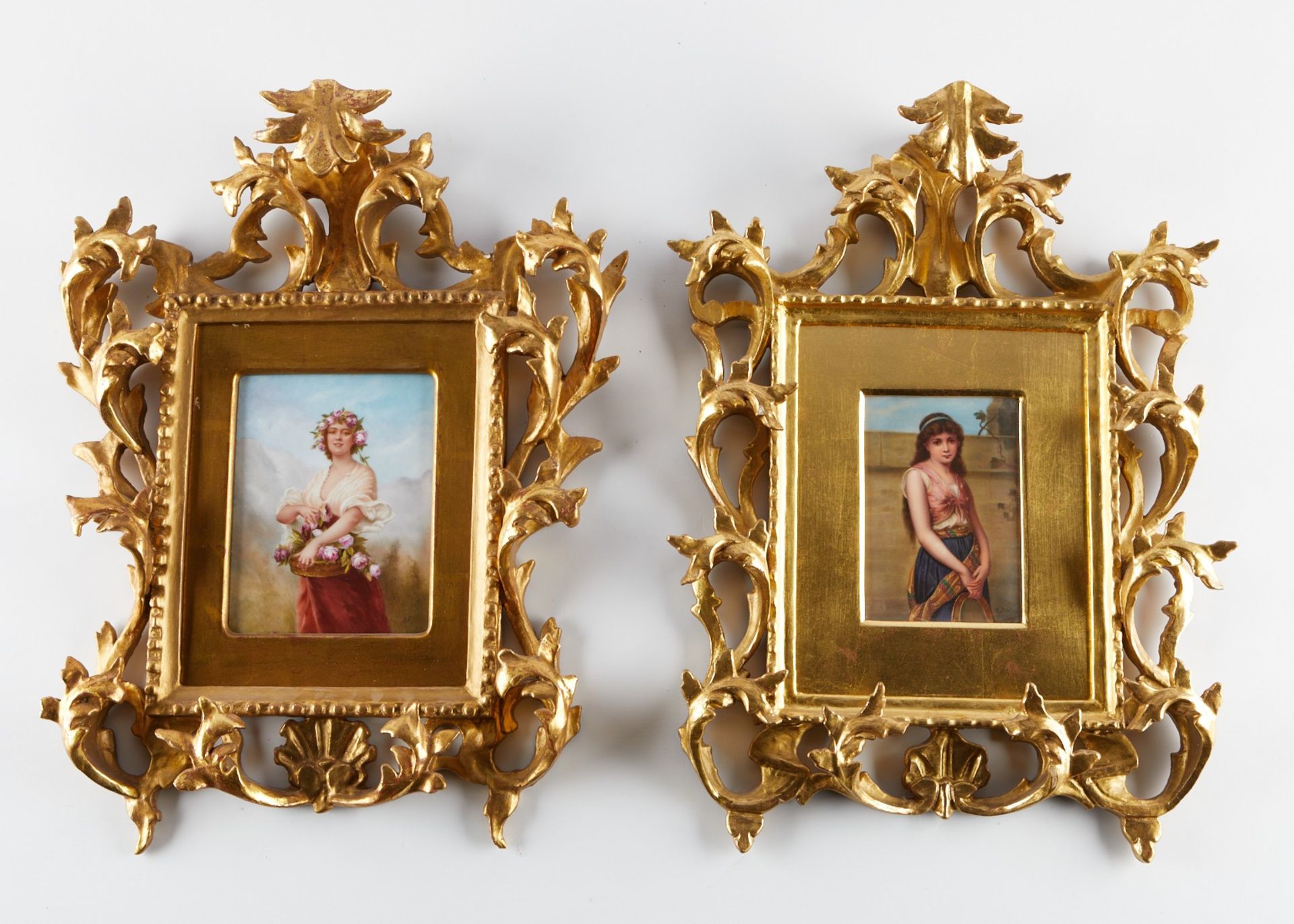 Pair of German Porcelain Plaques