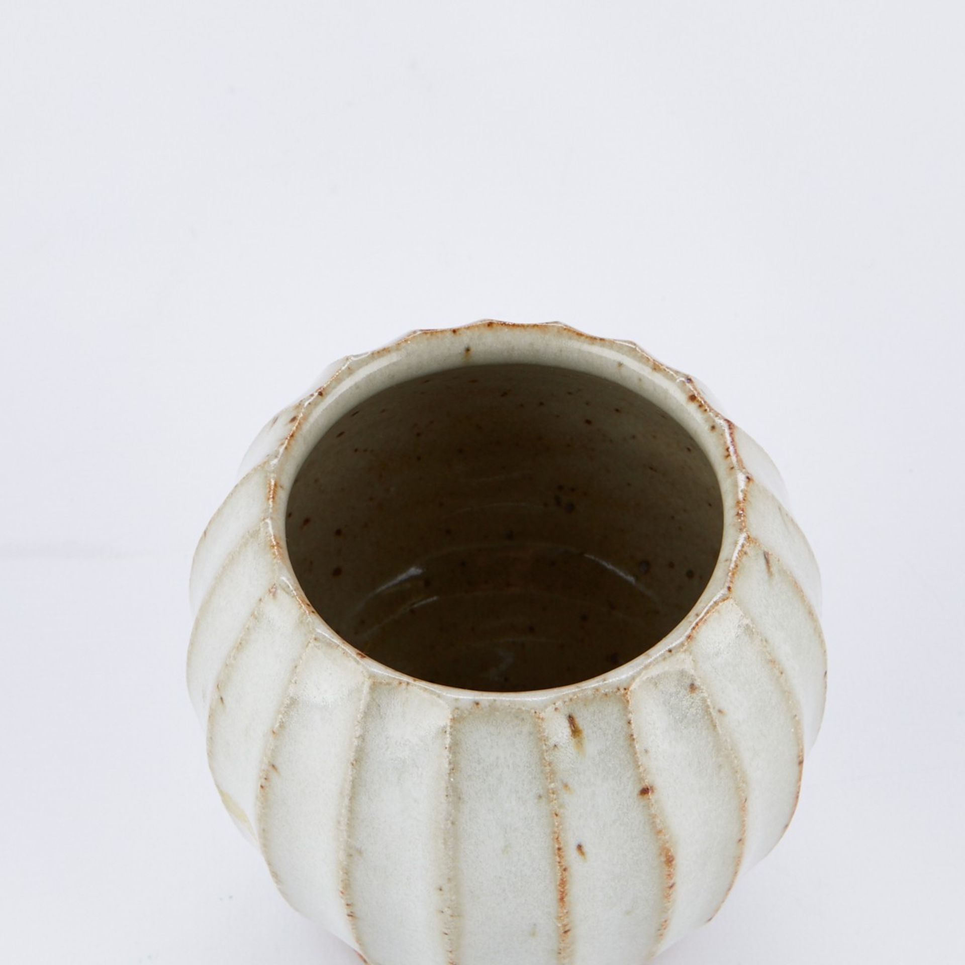 Warren MacKenzie Miniature Fluted Vase - Marked - Bild 5 aus 6