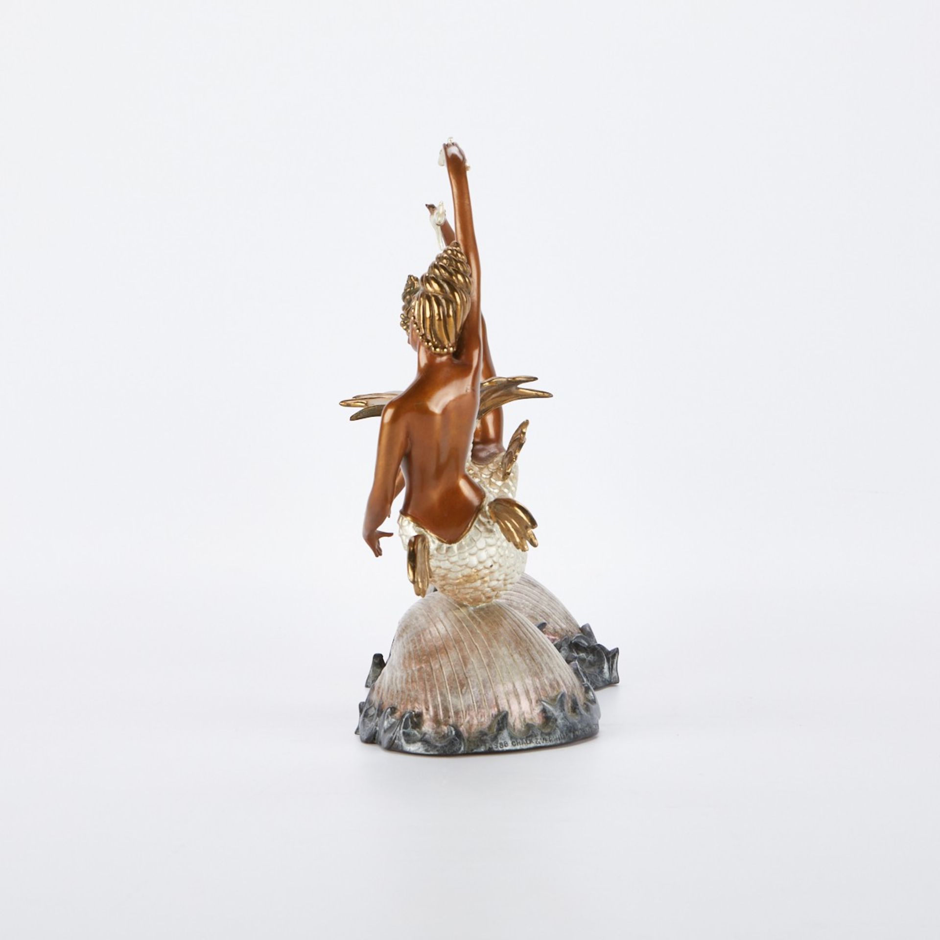 Erte "Sirens" Polychrome Bronze Sculpture - Image 4 of 7