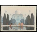 Hiroshi Yoshida "The Taj Mahal, No. 5" Double Oban