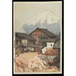 Hiroshi Yoshida "Fuji from Funatsu" Jizuri Seal