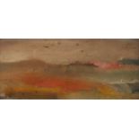 Illegibly Signed Oil Painting Abstract Landscape