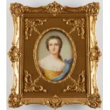 Berlin KPM Porcelain Plaque Victoire of France