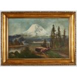 John Joseph Englehart Painting Mount Rainier