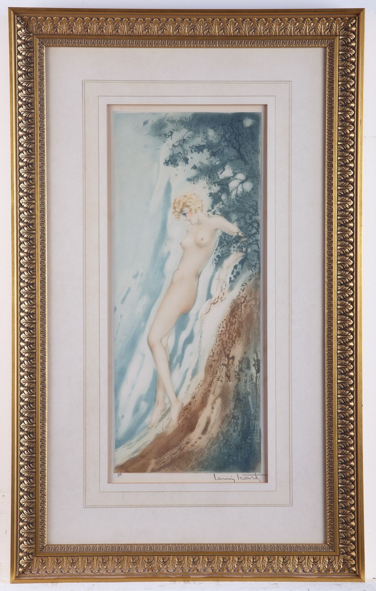 Louis Icart "La Source, the Waterfall" Aquatint - Bild 2 aus 4