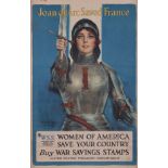 Haskell Coffin "Joan of Arc" WWI Stamps Poster