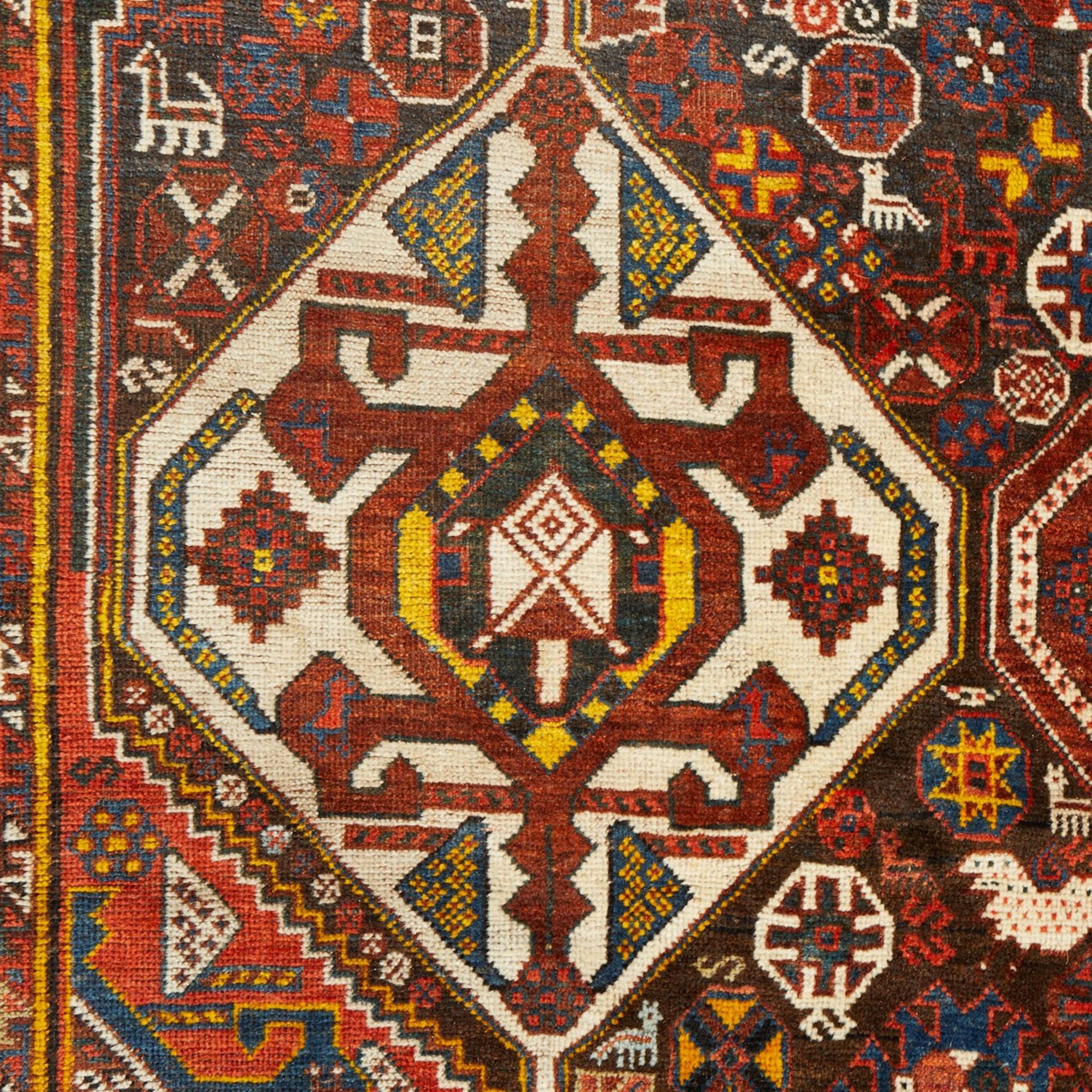 Shiraz Persian Rug Carpet 10' x 7' - Bild 5 aus 7