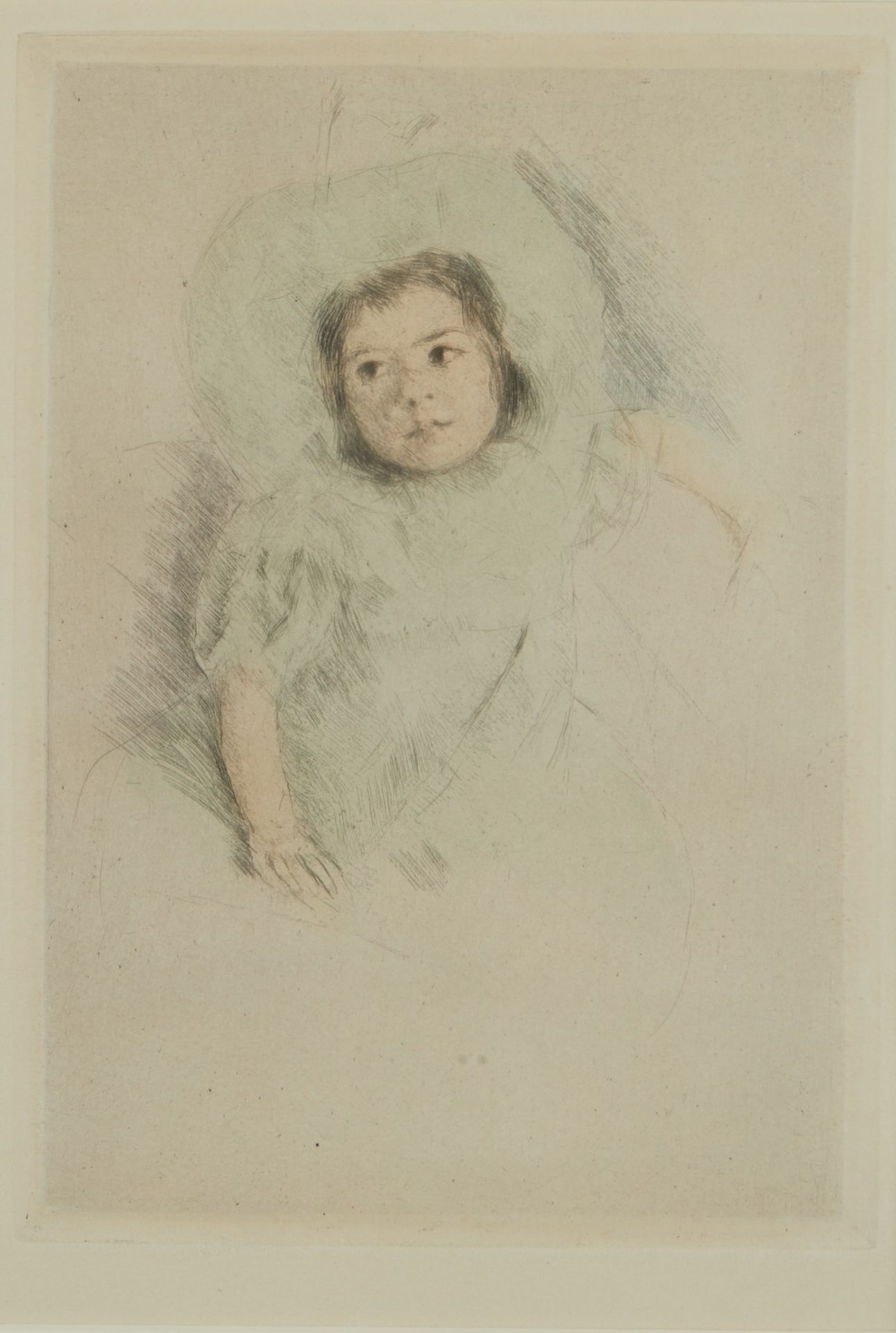 Mary Cassatt Posthumous Impression Hand Colored