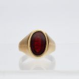 18K and Garnet Ring w/ Box