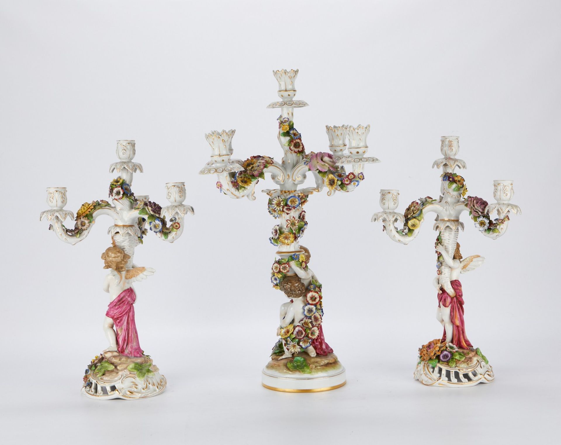 3 Schierholz German Porcelain Candelabras - Bild 3 aus 9