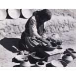 Laura Gilpin Photograph "Maria Martinez Making Pottery"