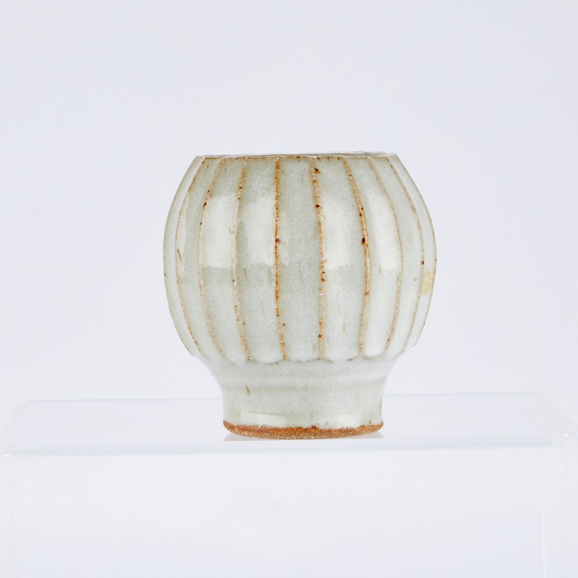 Warren MacKenzie Miniature Fluted Vase - Marked - Bild 3 aus 6