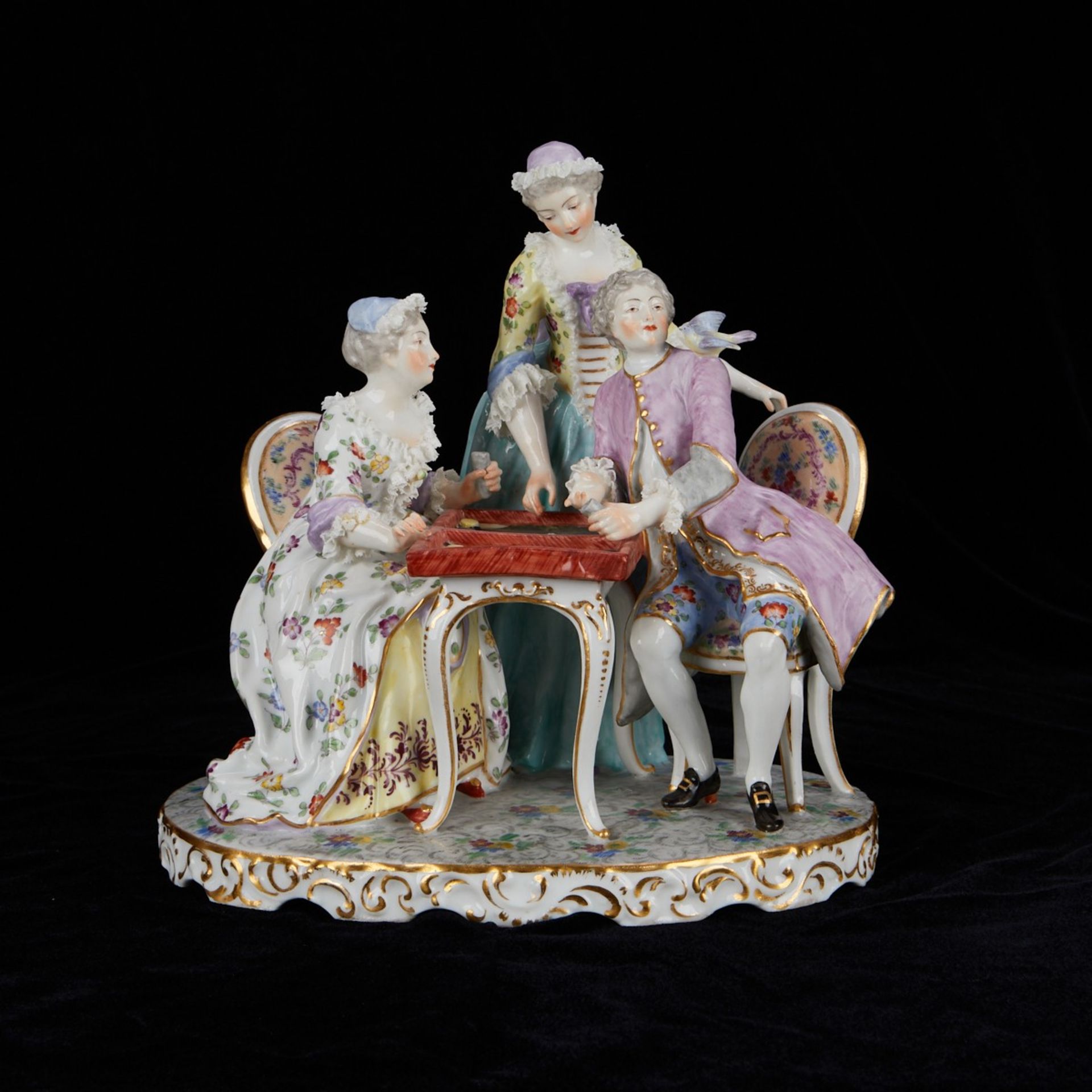 Dresden Style German Porcelain Figural Group