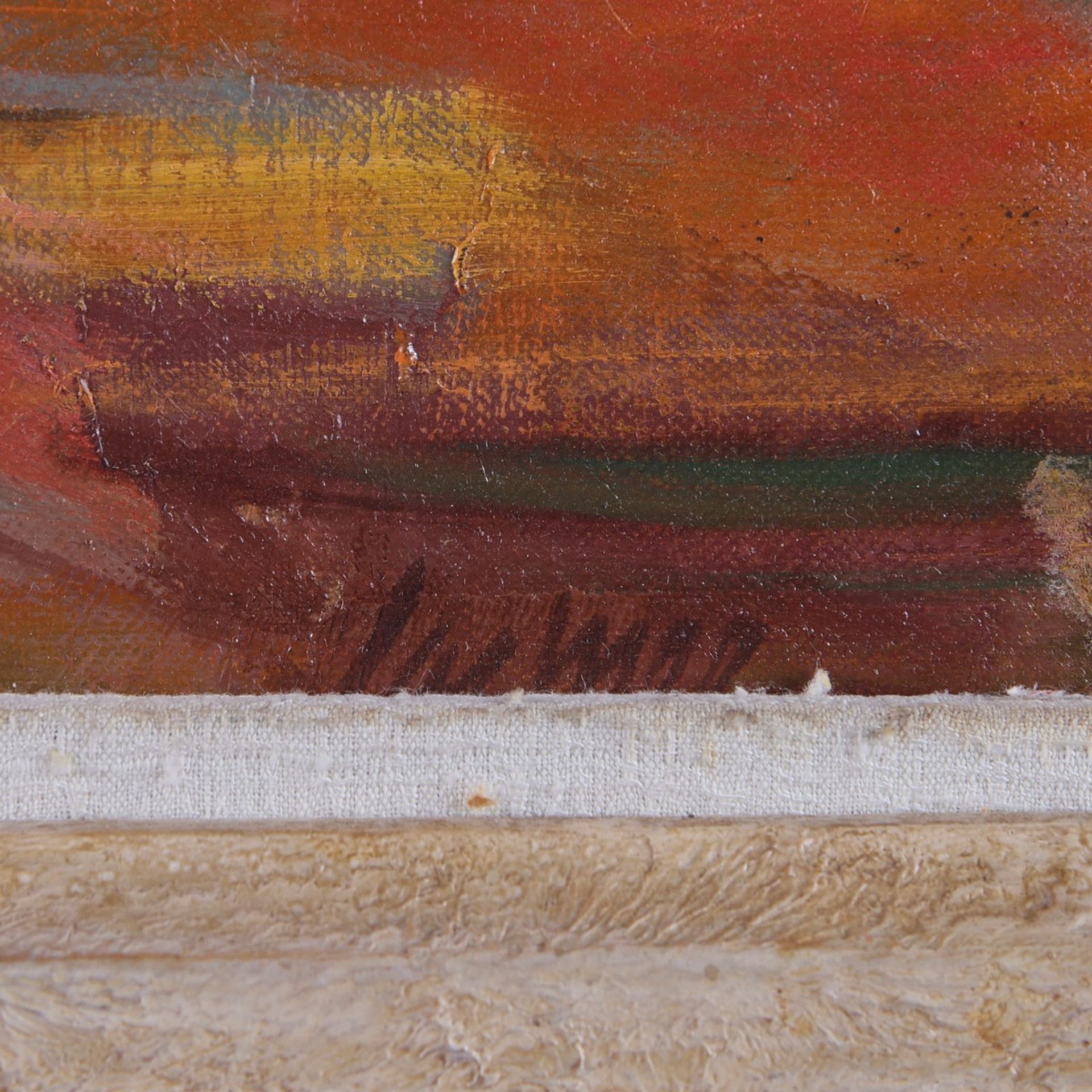 Oskar Larmer "Autumn" Oil on Board - Bild 4 aus 5