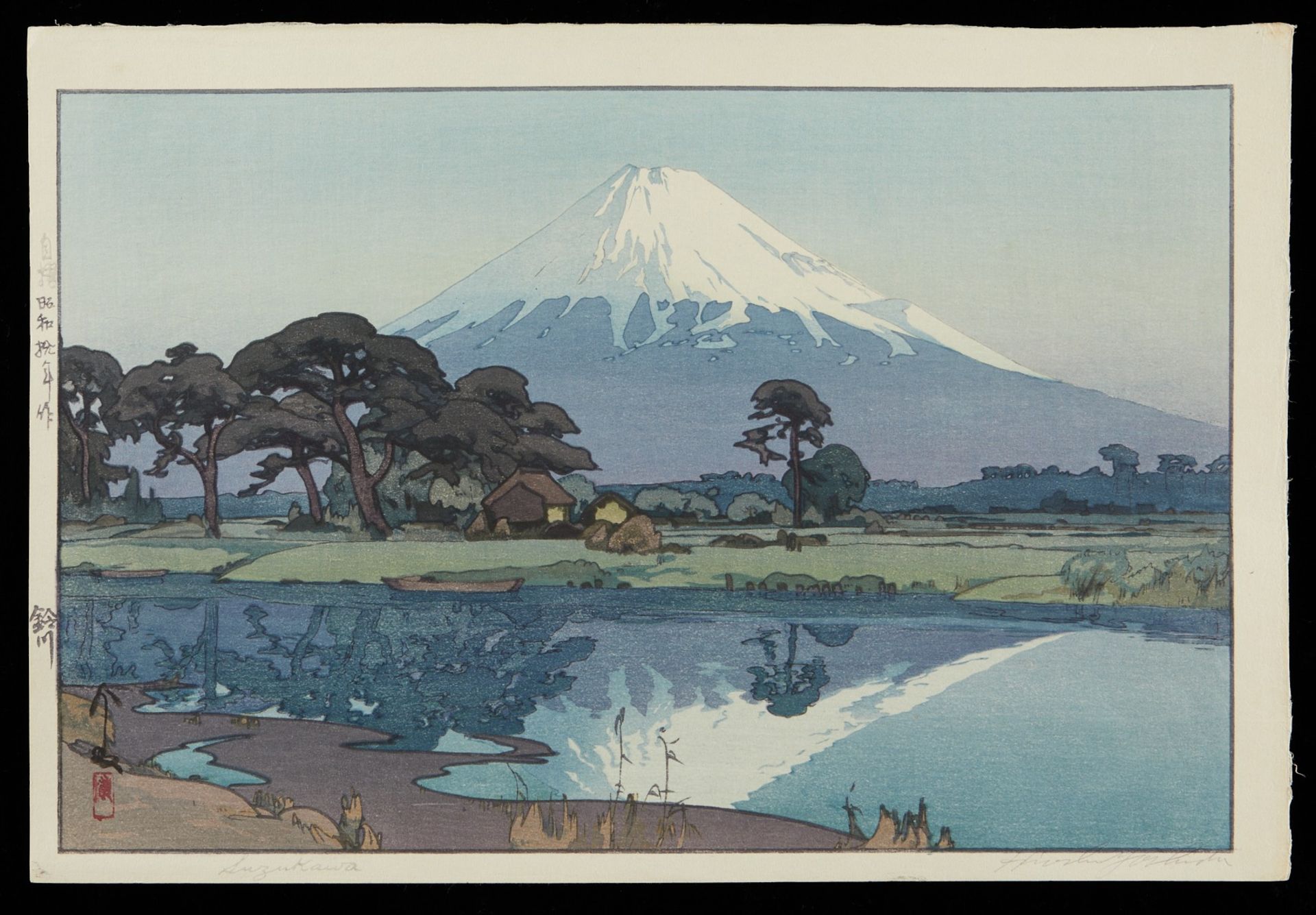 Hiroshi Yoshida "Suzukawa" Print Jizuri Seal