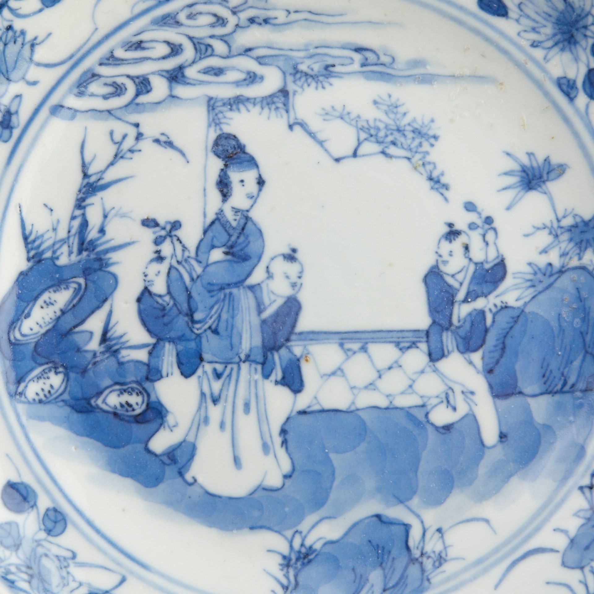 Pr Chinese Kangxi Blue & White Porcelain Dishes - Bild 3 aus 4