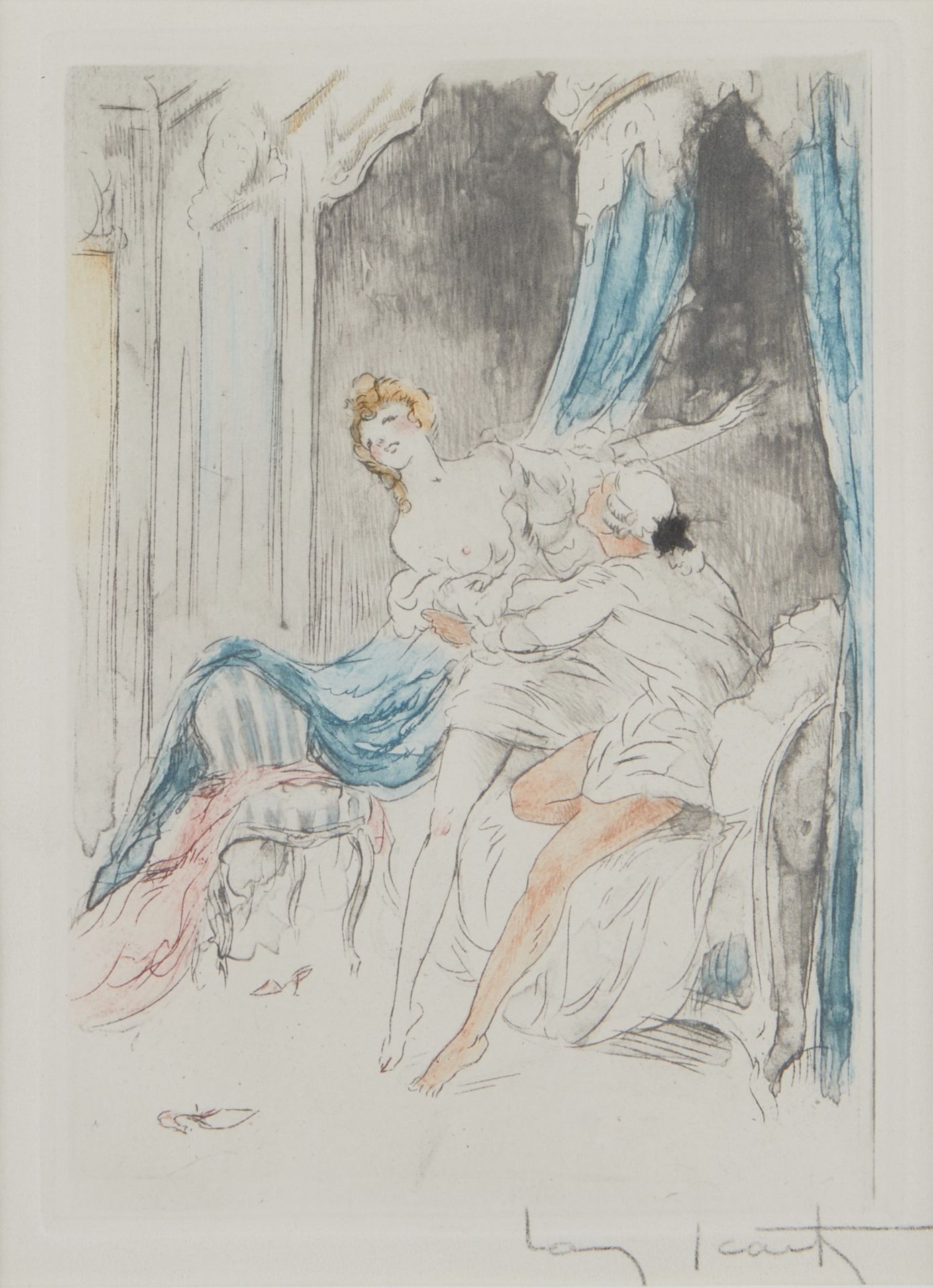 4 Louis Icart Erotica Prints "La Nuit et le Moment" - Bild 2 aus 13