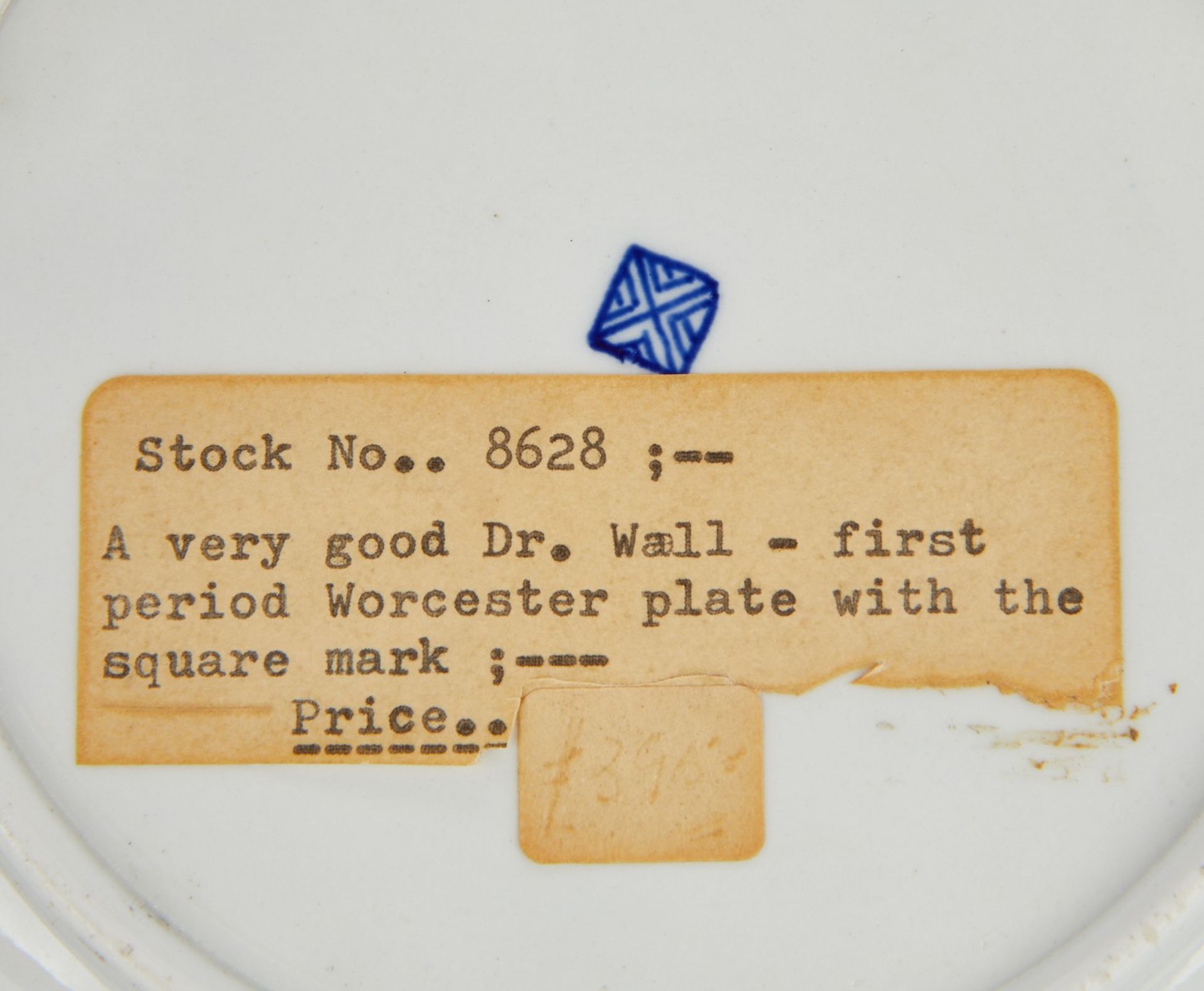 3 First Period Worcester Porcelain Dishes - Bild 4 aus 5
