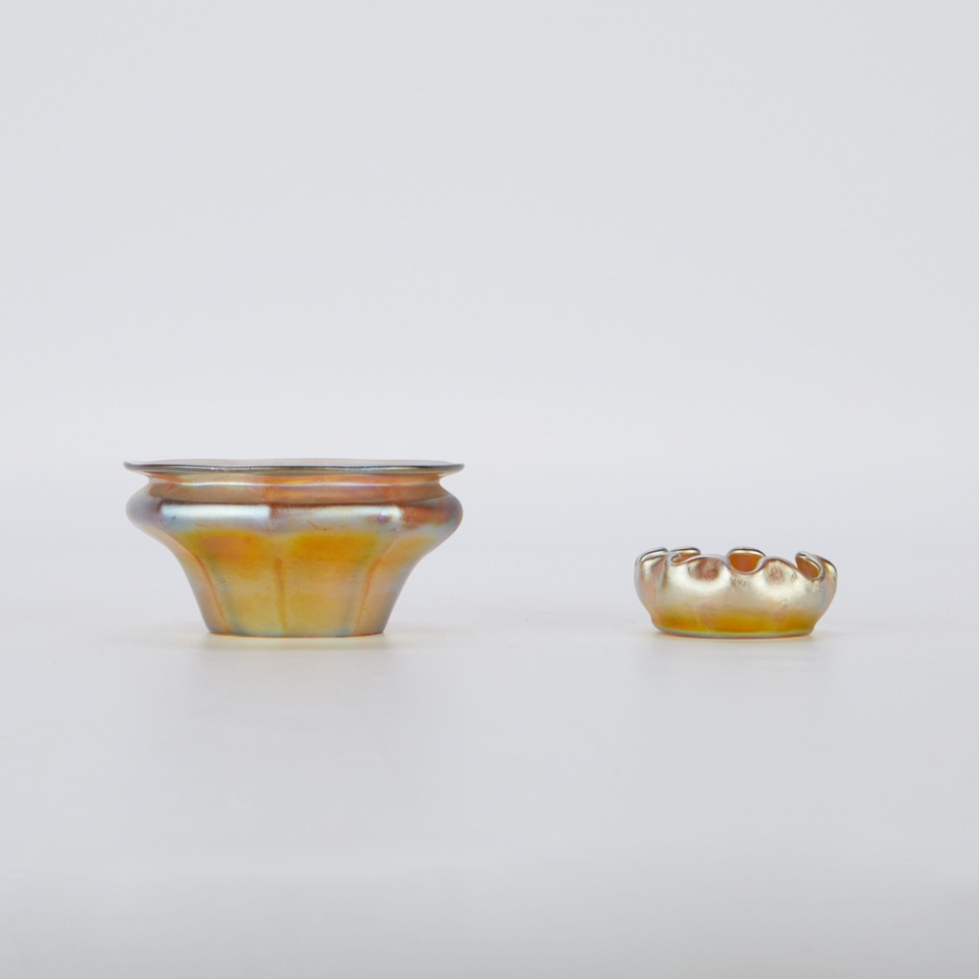 2 Louis Comfort Tiffany Favrile Glass Dishes - Bild 3 aus 6