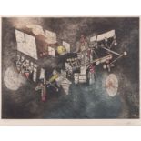 Roberto Matta Abstract Intaglio Print