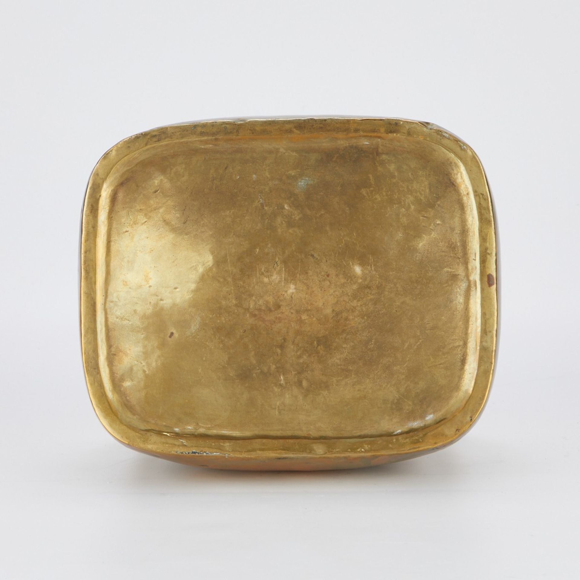 Lrg Chinese Qing Brass Hand Foot Warmer - Image 7 of 8