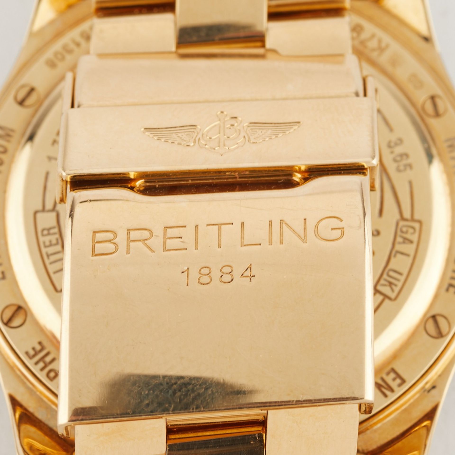 Limited Edition 18K Gold Breitling Aerospace Watch - Bild 5 aus 10
