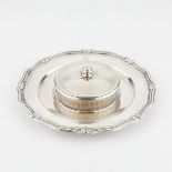 Tiffany & Co. Sterling Silver Crystal Dish & Tray