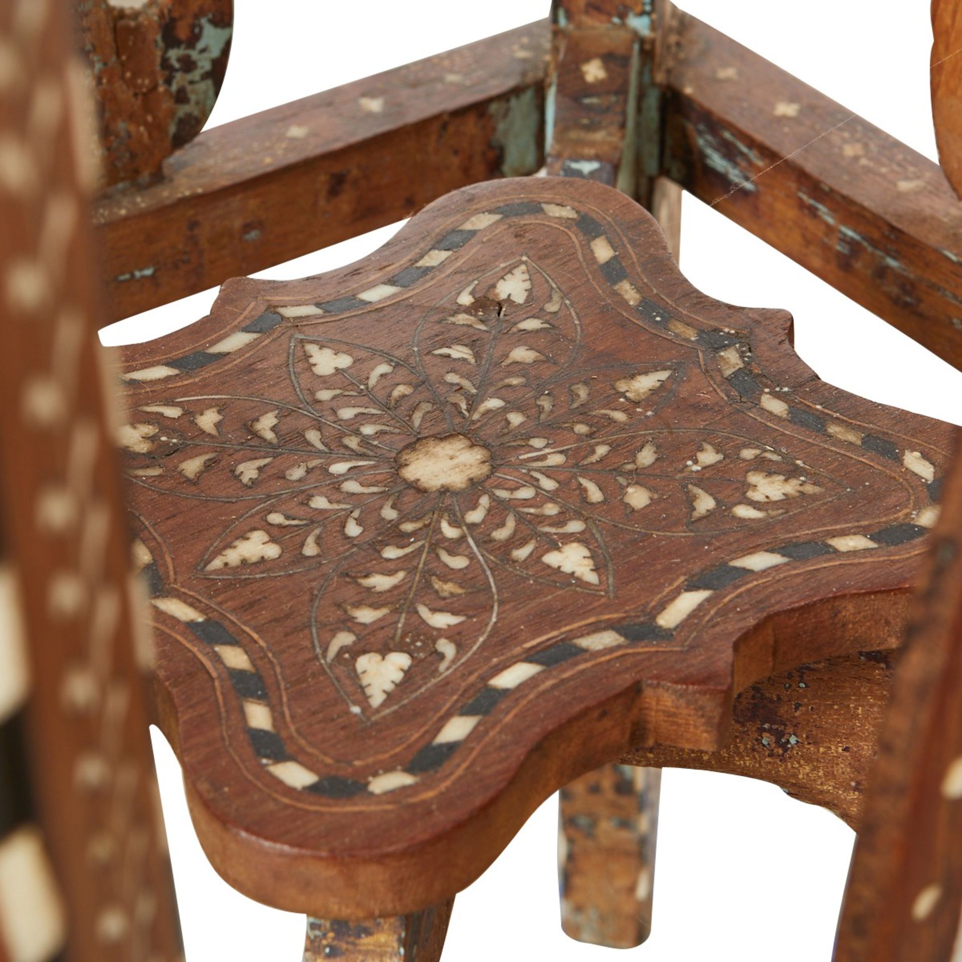 Syrian Mother of Pearl Inlaid Side Table - Bild 6 aus 7