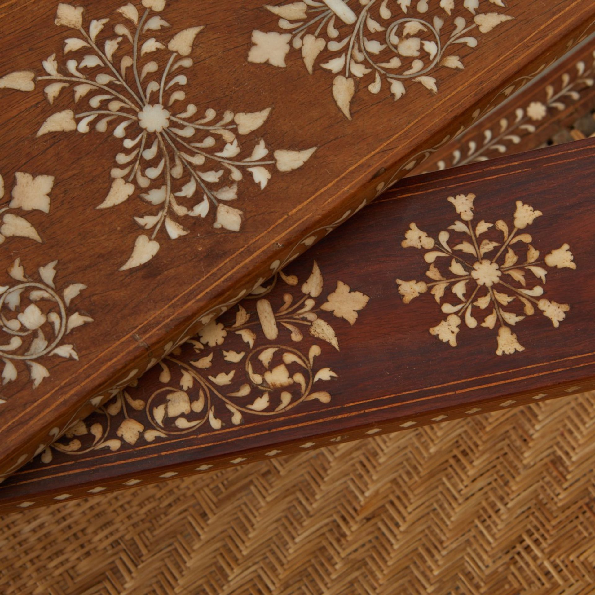 Syrian Inlaid Mother of Pearl Plantation Chair - Image 5 of 16