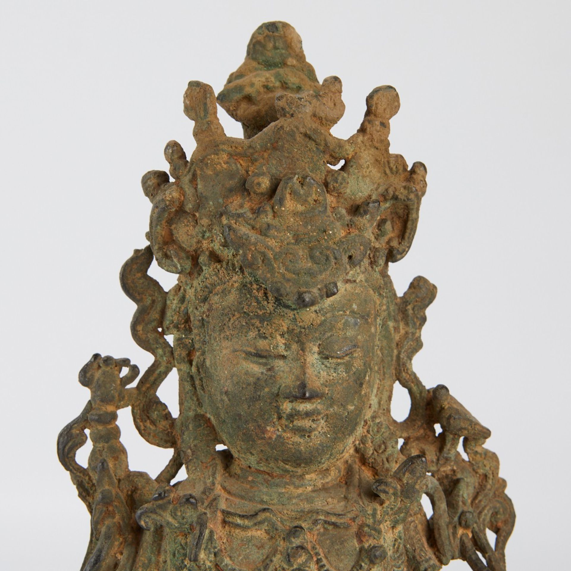 Tibetan Bronze Bodhisattva Manjushri - Image 11 of 11