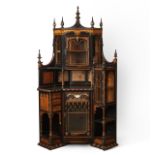 Carlo Bugatti Monumental Corner Cabinet