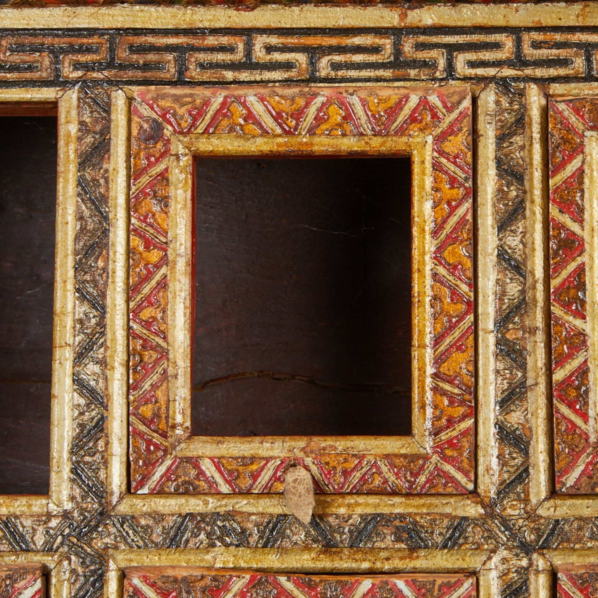 Tibetan Polychrome Reliquary Cabinet - Image 8 of 13