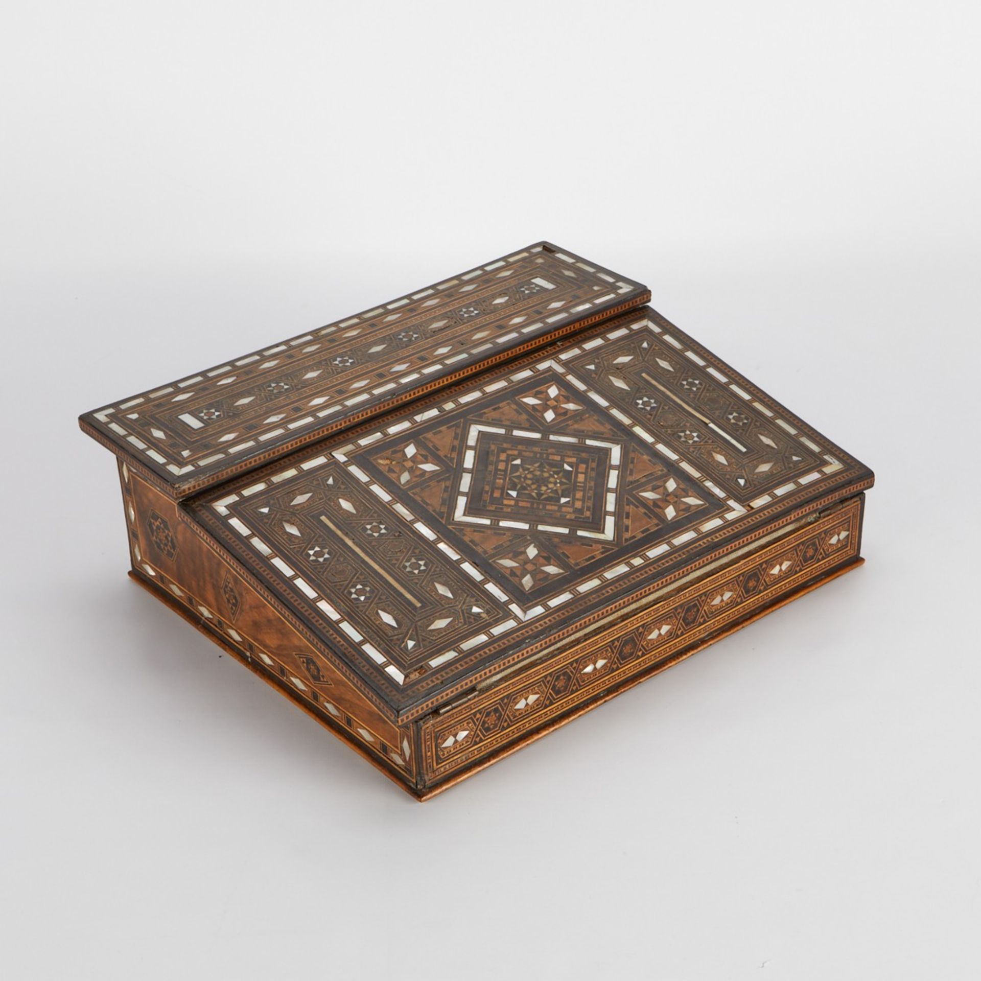 Syrian Mother of Pearl Inlaid Writing Box