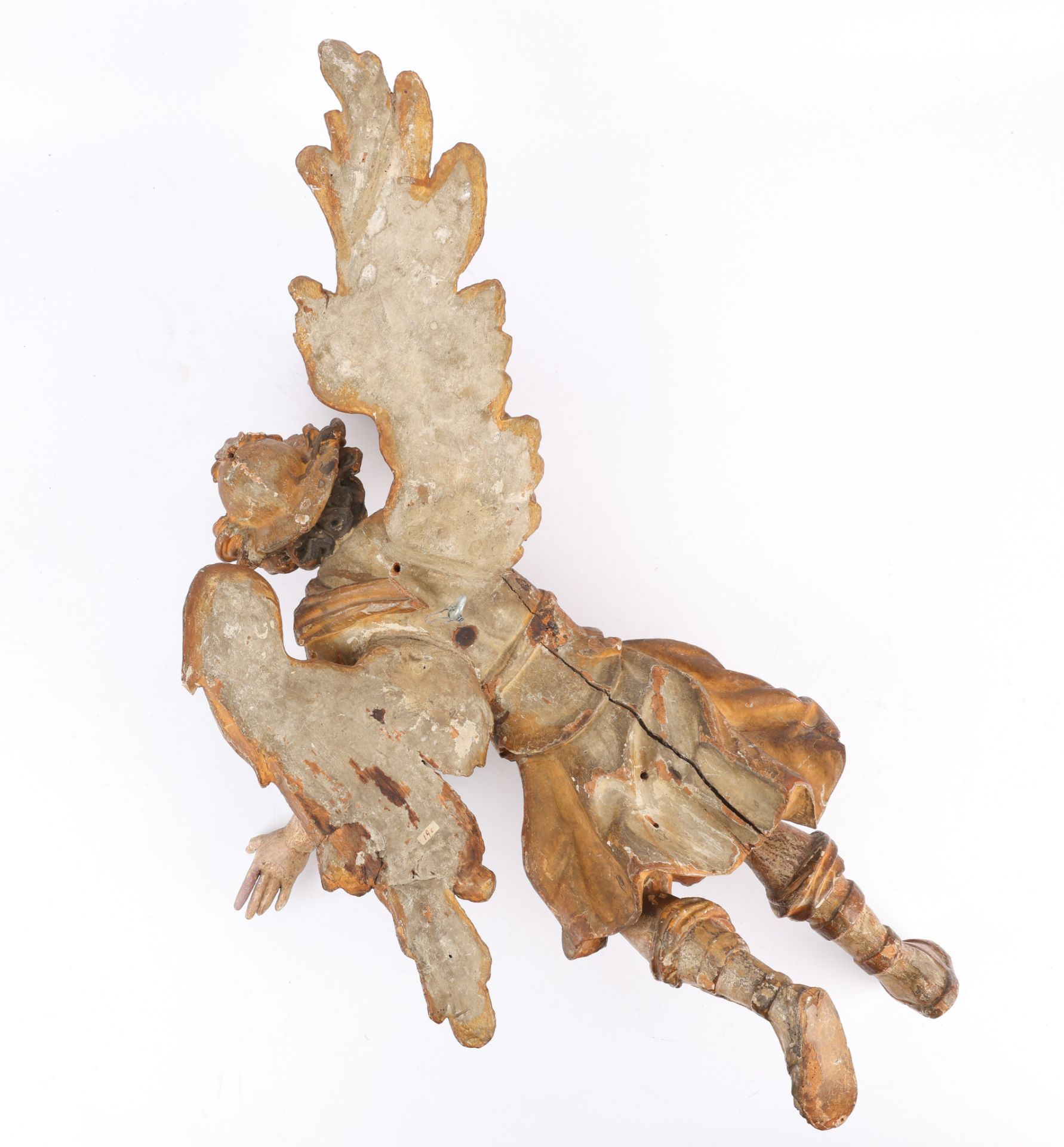 18th Century European Carved Gilt Angel - Image 2 of 8