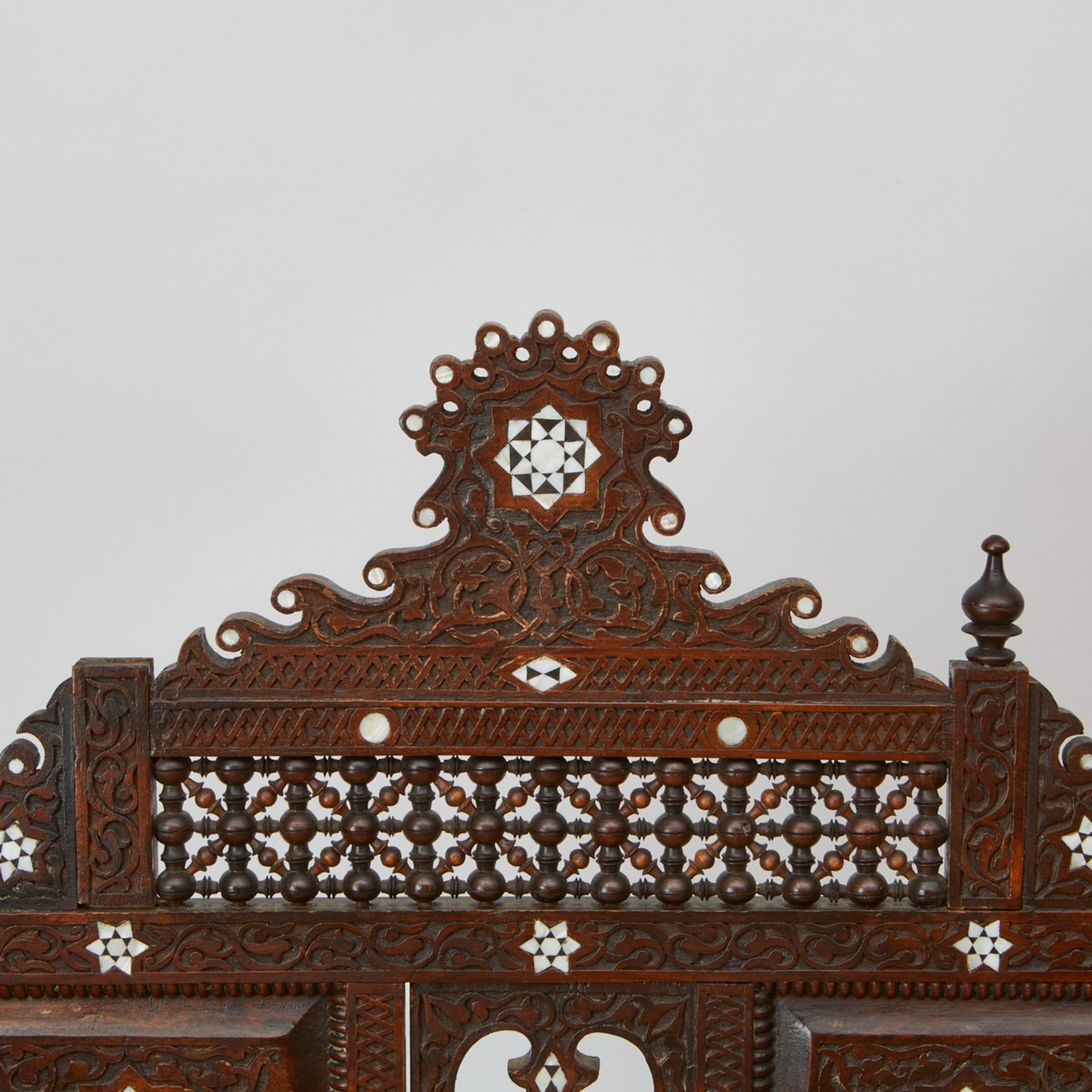 Syrian Mother of Pearl Inlaid Armchair - Image 8 of 8