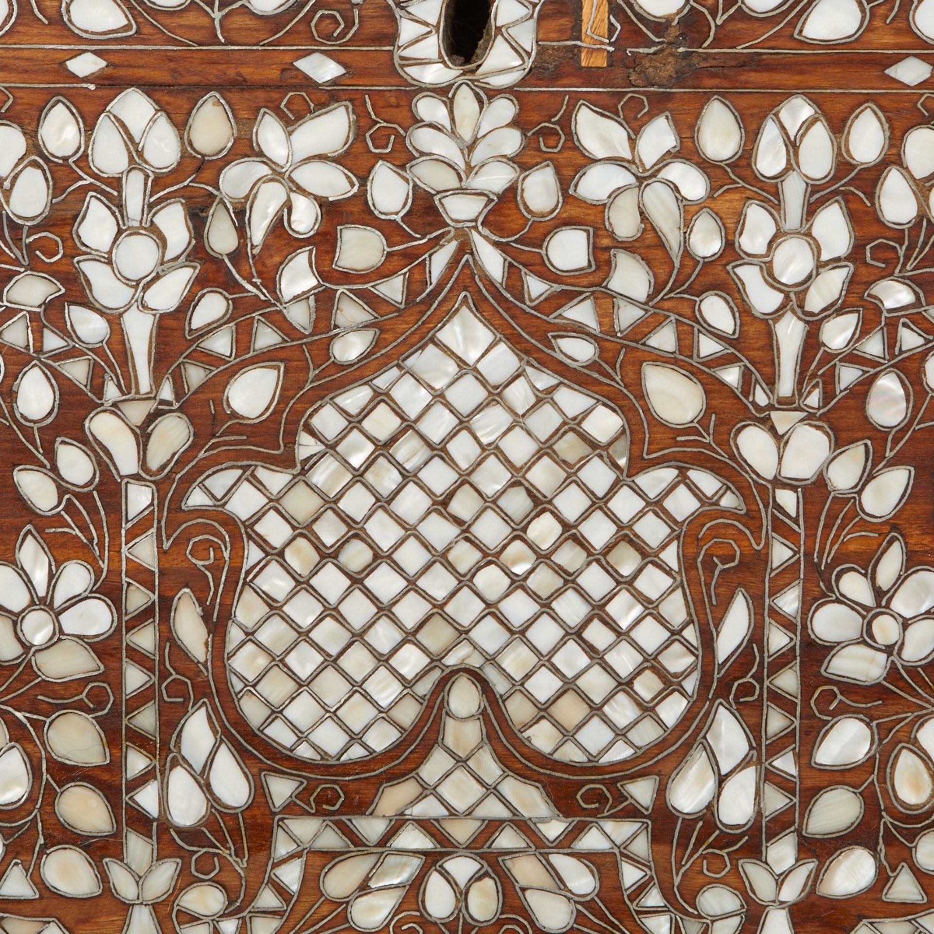 Syrian Mother of Pearl Inlaid Wedding Chest - Image 9 of 9