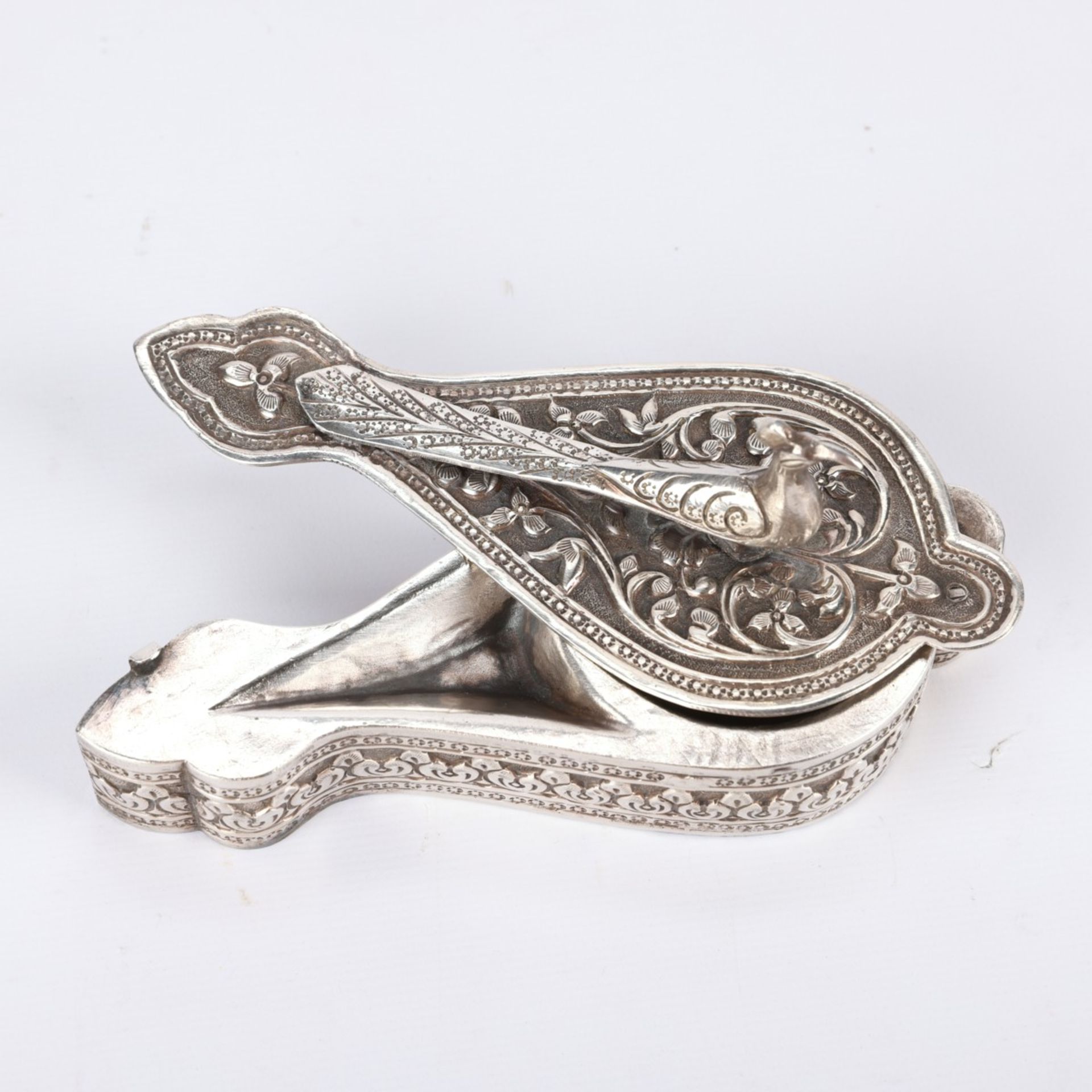 7 Miniature Silver and Sterling Indian Objects - Image 11 of 13