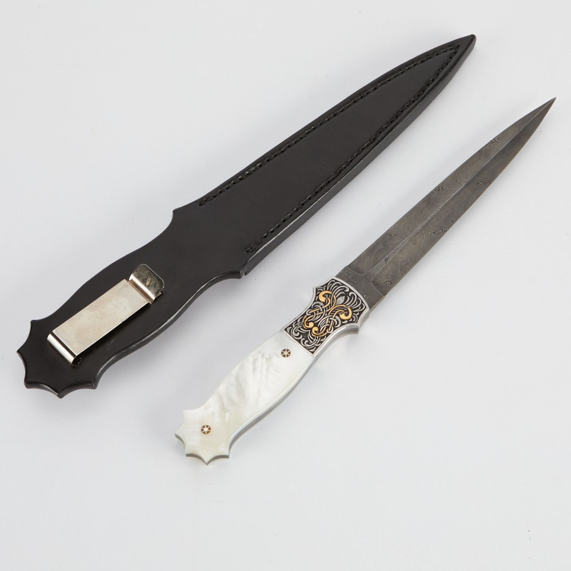 Don Lozier Mother of Pearl Boot Knife - Bild 3 aus 5
