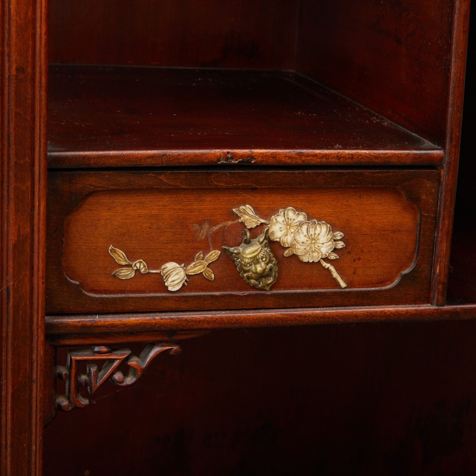 Gabriel Viardot Aesthetic Movement Curio Cabinet - Image 6 of 9