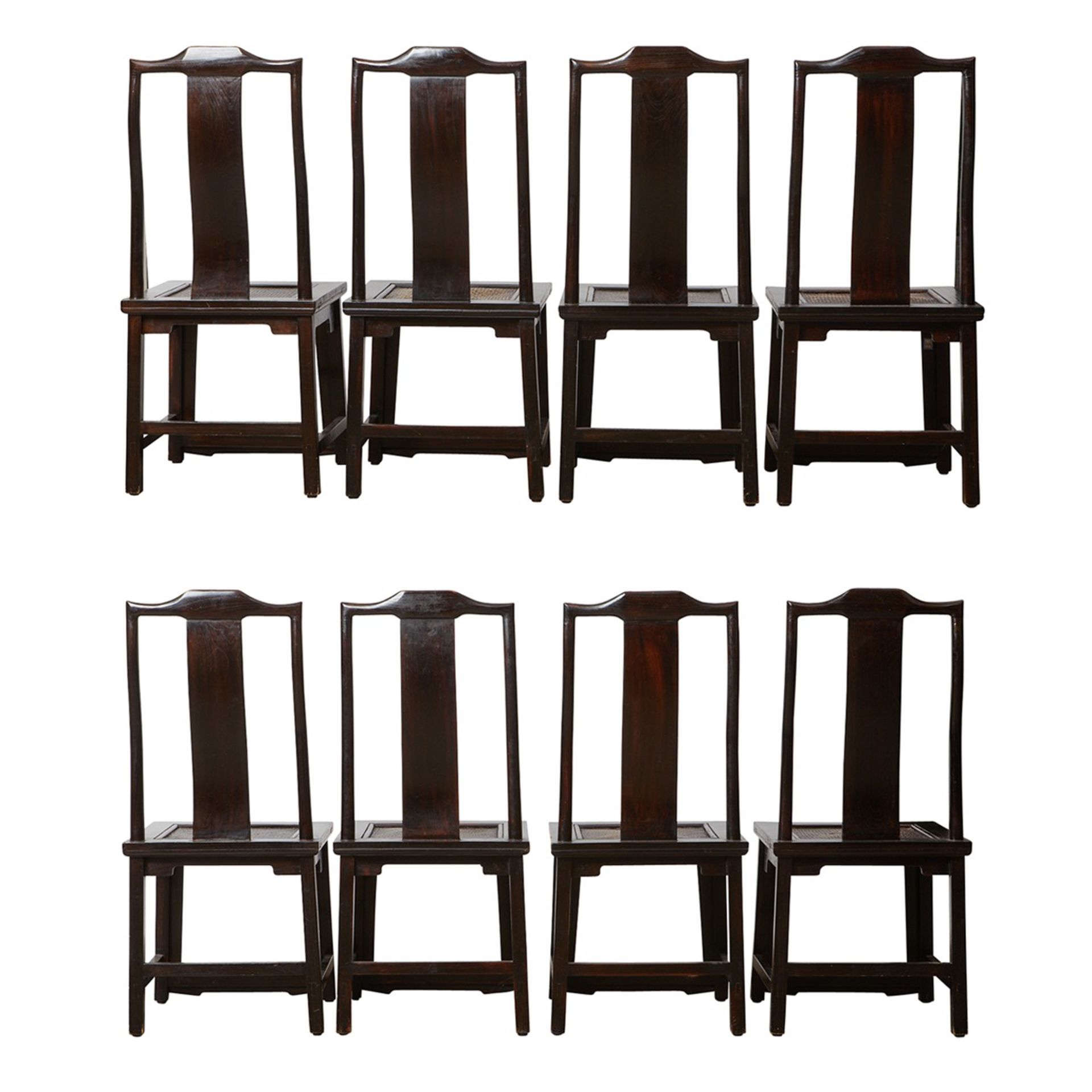 Modern Chinese Lacquered Table w/ 8 Chairs - Bild 7 aus 18